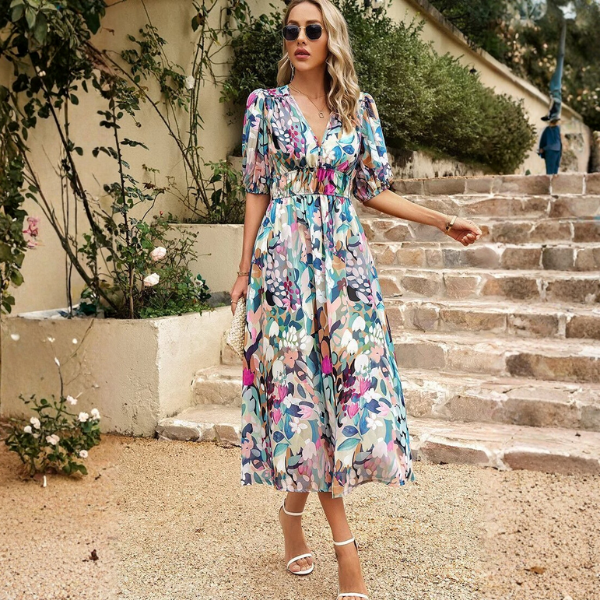 Allison | Elegant Floral Dress