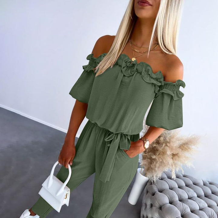 Sarah | Off-Shoulder Jumpsuit