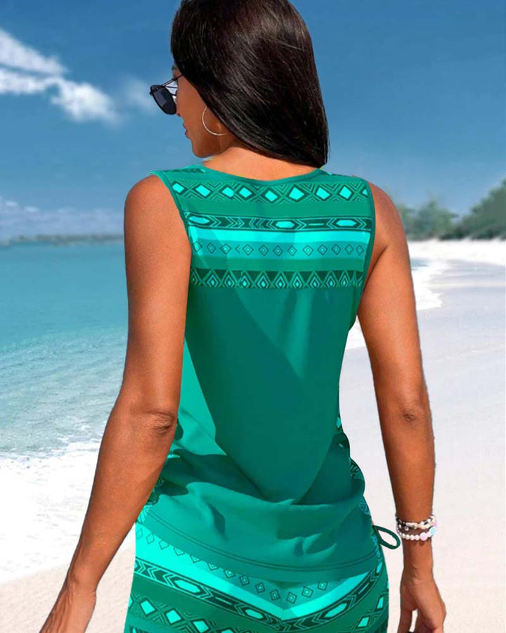 Hailey | Tankini Featuring Geometric Print