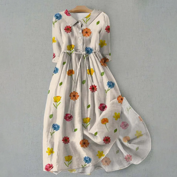 Layla | Summer Floral A-Line Dress