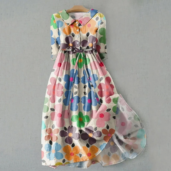 Lila | Summer Floral A-Line Dress