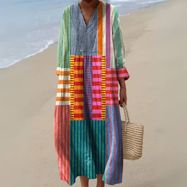 Elena | Elegant Geometric Dress