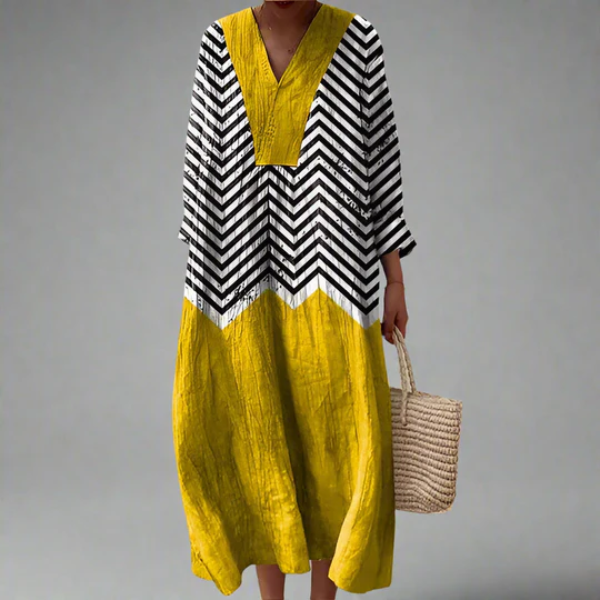 Elena | Elegant Geometric Dress