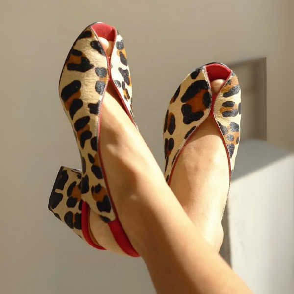Louison | Panther Print Sandals