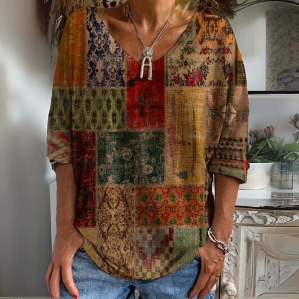 Madel | Vintage Pleated Blouse