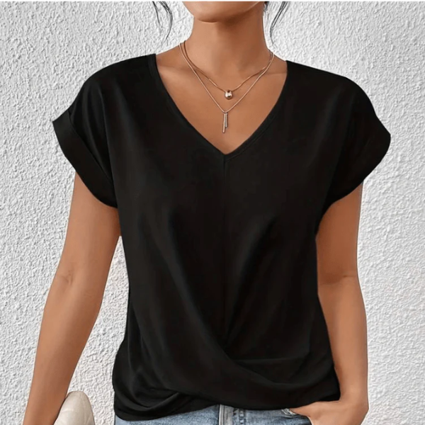 Marie | Tummy tucking V-neck top