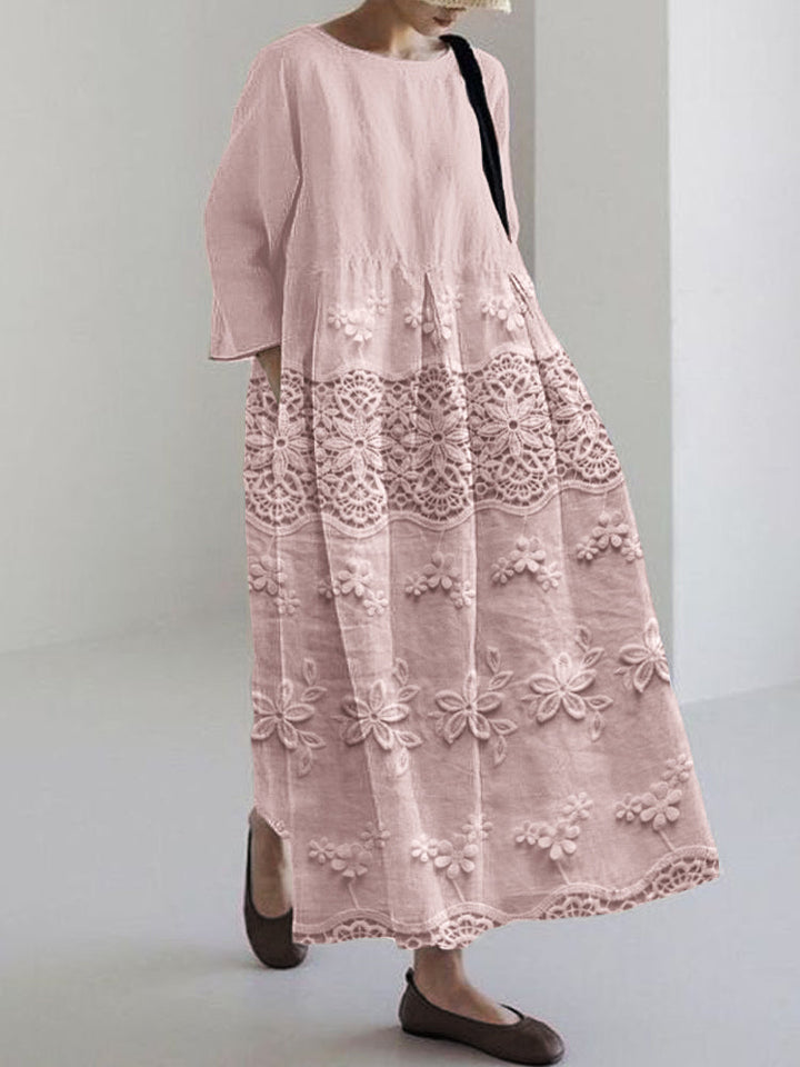 Isa | Lace Printed Dress