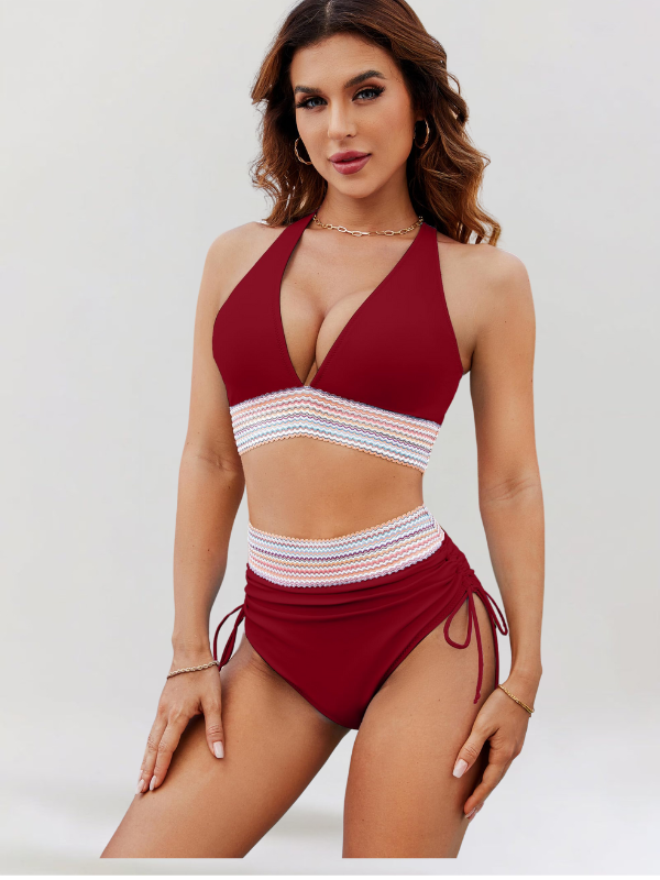 Eleanor | High-Waisted Bikini Set with Tummy Control