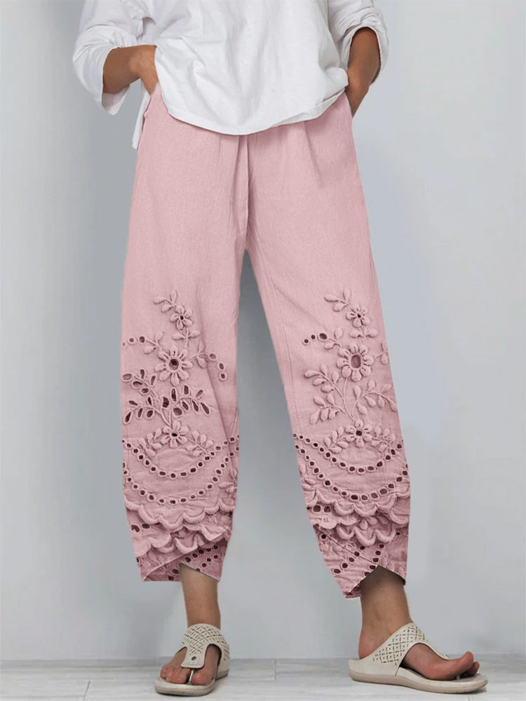 Chaya | Printed Lace Pants