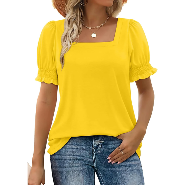 Monica | Square Neck Smocked Top