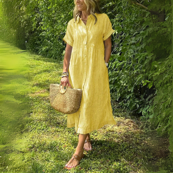 Amila | Elegant Striped Dress