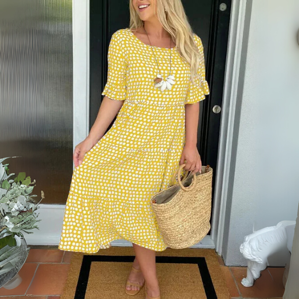 Beatrice | Relaxed Tiered Midi Dress