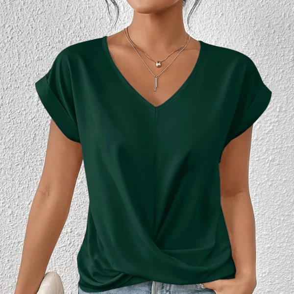 Marie | Tummy tucking V-neck top