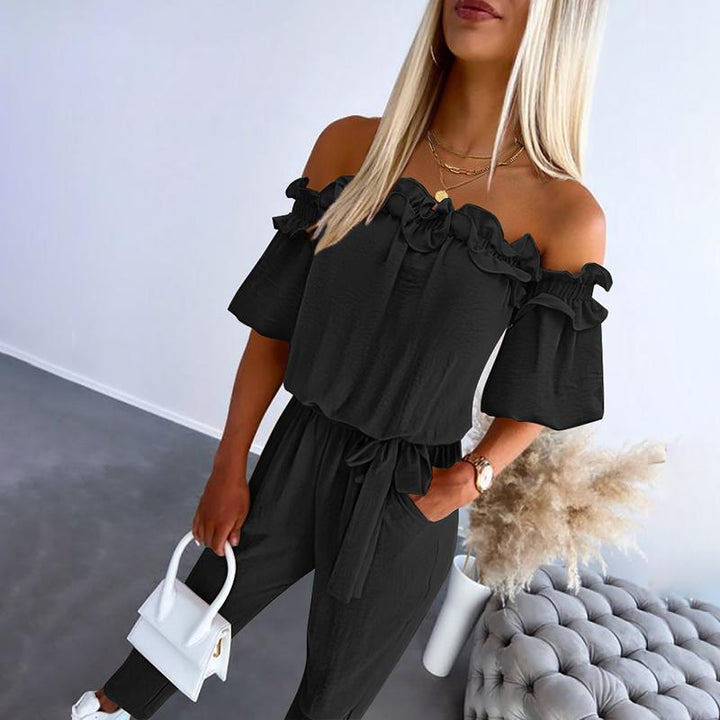 Sarah | Off-Shoulder Jumpsuit