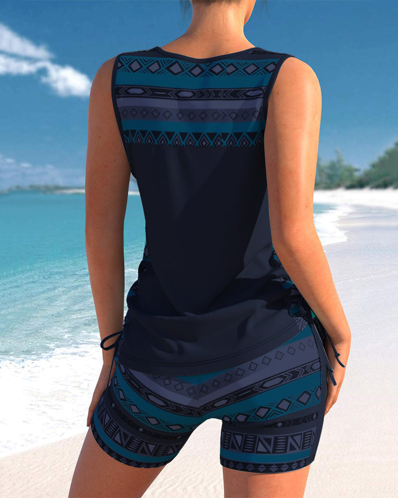Hailey | Tankini Featuring Geometric Print