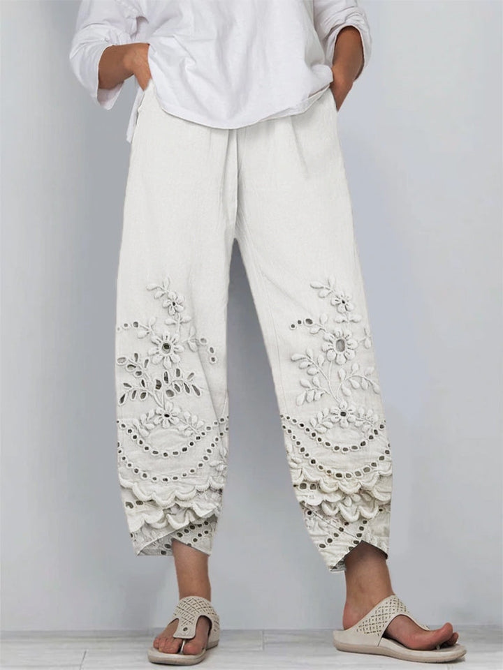 Chaya | Printed Lace Pants