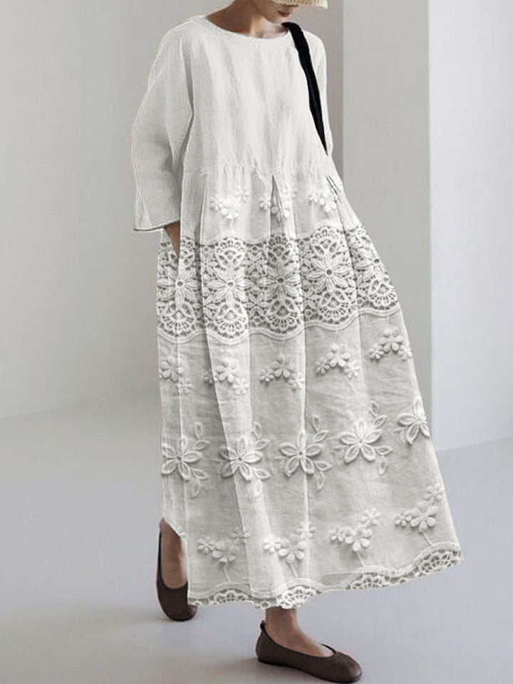 Isa | Lace Printed Dress